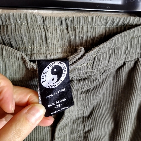 T & C surf design Whaler Cord Pant Military Sz 36 - Picture 6 of 8